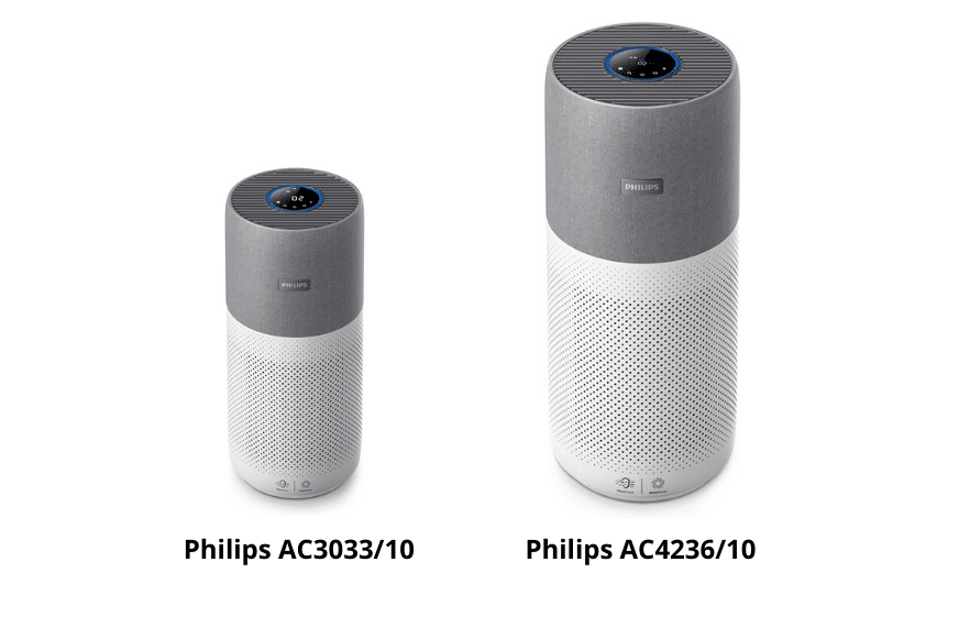 Der Philips Luftreiniger der Series 3000i AC3033/10 und der Series 4000i AC4236/10 für große Räume